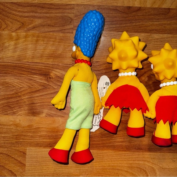 Vtg The Simpsons Family Dolls Burger King Toys 1990 Lisa, Bart, Maggie, Marge - Picture 8 of 12